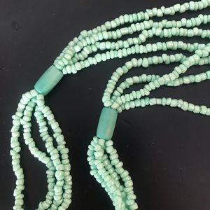 Teal Beaded Necklace